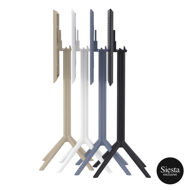 Sky Bar Table 3 Piece Set with Cross 75 Barstools