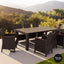 Vegas Table Outdoor 8 Seater Dining Setting with California Armchairs