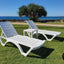 Aqua Sunlounger 3 Piece Package with Side Table (MOQ 2)