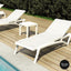 3 Piece Pacific Sun Lounger with Ocean Side Table Package