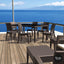 Tahiti 6 Seater Resin Rattan Dining Setting with Florida Chair