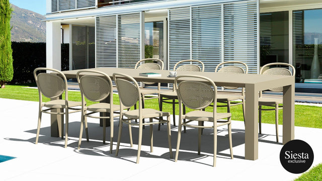 Vegas 8 Seater Dining Set with Air XL Armchair®