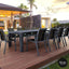 Outdoor 11 Piece Setting with Extendable Table