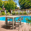 5 Piece Outdoor Bar Table Setting with Air Barstools