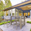 5 Piece Outdoor Bar Table Setting with Victor Barstools