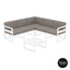 Mykonos Lounge Corner Set – With Cushions