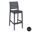 5 Piece Outdoor Bar Table Setting with Ares Barstools