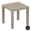 3 Piece Package Slim Sun Lounger and Ocean Side Table