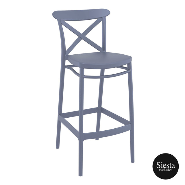 Sky Bar Table 3 Piece Set with Cross 75 Barstools