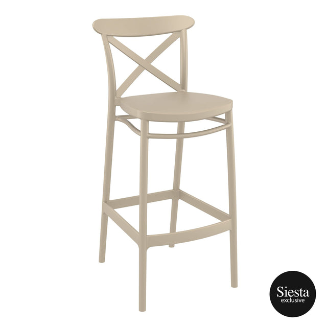 Sky Bar Table 3 Piece Set with Cross 75 Barstools