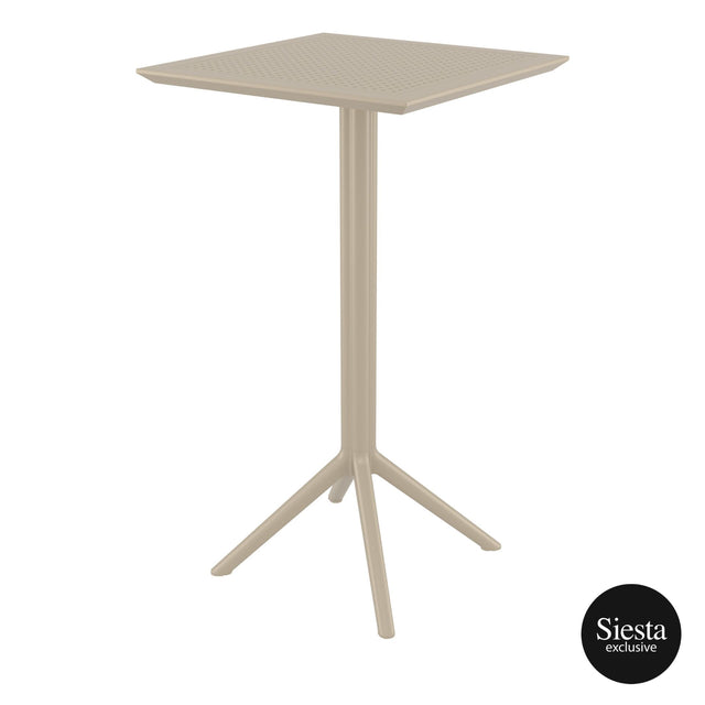 Sky Bar Table 3 Piece Set with Cross 75 Barstools