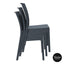 Tahiti 6 Seater Resin Rattan Dining Setting with Florida Chair